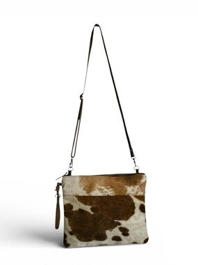 Myra Bag Cowhide Brown Leather & Hairon
